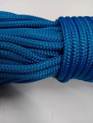 1/4 X 100 Ft. Double Braid-Yacht Braid Polyester Rope. Blue • $35