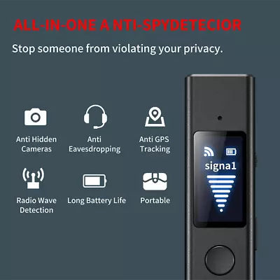 £30.58 • Buy Hidden Camera Detector Anti Spy Cam Bug RF Car GPS Tracker Finder Scanner Device