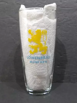 Vintage Lowenbrau Munchen German Beer Glass 0.25 L Pilsner Bier Glass • $17.95