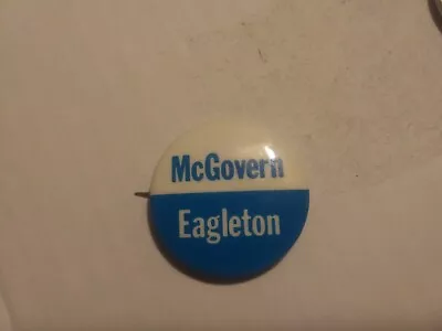 George McGovern Tom Eagleton Pin Back Campaign Button Presidential  • $7.99