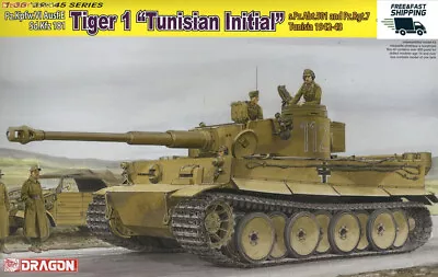 Dragon 6608 1/35 ‘39-45’ Pz.kpfw.vi Ausf.esd.kfz 181 Tiger 1 “tunisian Intial” • $65.80