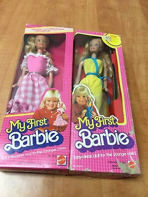 Lot Of 2 Vintage My First Barbie #1875 1980 And 1982 Mattel Box Damage • $139.99