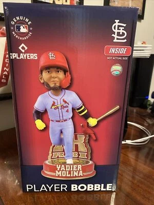 $85 • Buy Yadier Molina St Louis Cardinals Milestone 1000 RBI Bobblehead FOCO NIB NOT SGA