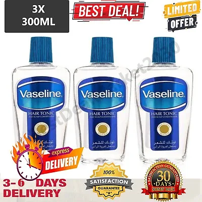 3X Vaseline Hair Tonic And Scalp Conditioner Hair Tonic Intensive 3x300ML • $57.99