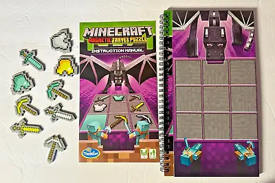 ThinkFun Minecraft Magnetic Travel Puzzle 40 Challenges Beginner To Expert • $13.26