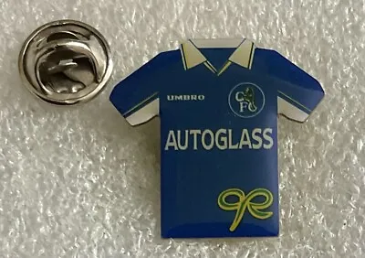 Chelsea Football Club Kit Shaped Enamel Pin Badge (V8) Autoglass • £3