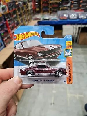 '65 Mustang 2+2 Fastback - HOT WHEELS 1:64 1/64 1-64 Muscle Mania 1/10 • £4