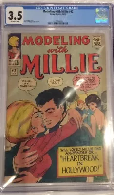 Marvel Comics Modeling With Millie #42 1965 CGC 3.5 • $44.99