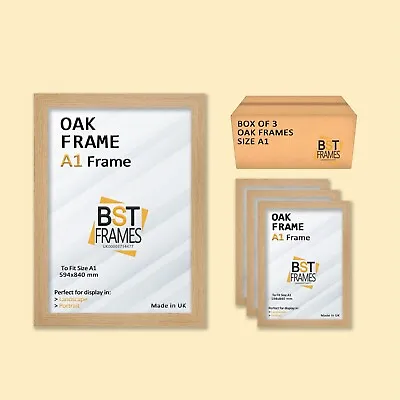 Set Of 3 Frames A1 A2 A3 A4 A5 A6 Picture Frames Poster Frames Home Décor • £10.99