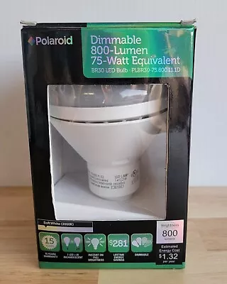 POLAROID Lighting BR30 Led Bulb Dimmable 800 Lumen 75 Watt Equivalent • $21.99