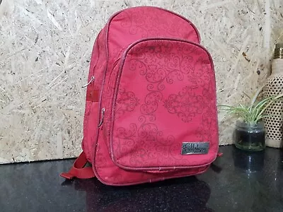 BILLABONG Light RED Backpack School BAG Surf Hiking Travel Bag Shoulder Luggage • $28.90