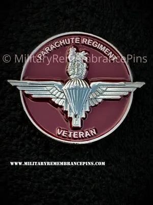 Parachute Regiment Veteran Colours Lapel Pin (C191) • £6.50