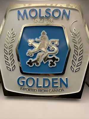 Vintage Molson Golden Beer Bar Sign • $24.95