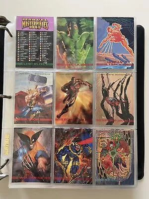 Marvel Masterpieces 1993 Trading Card Set Complete 90 Cards W/ 8 Chase Skybox • $124.99