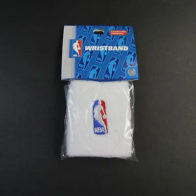 NBA Wristband Unisex One Size White Basketball Logo Sweatband New With Tags • $3.90