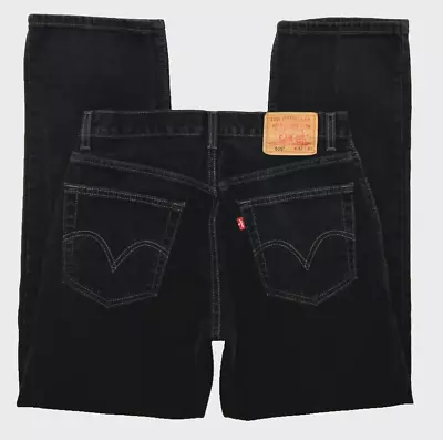 Mens 32 X 30 Levi's 505 Regular Fit Black Jeans • $6.99