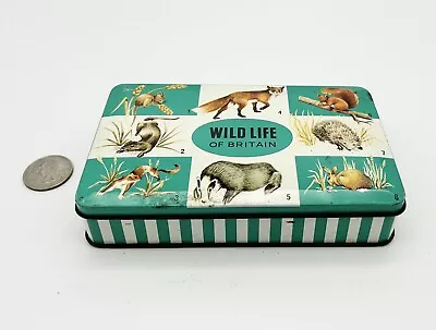 Vintage Riley's Toffee Metal Tin England Wild Life Of Britain 6  Mouse Fox • $8.99