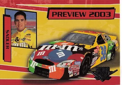 2003 Wheels High Gear #70 Elliott Sadler • $2