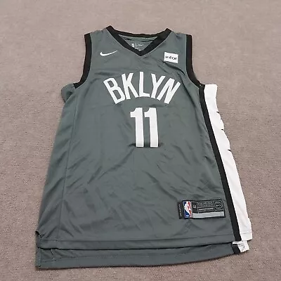 Nike Aeroswiet Bklyn Irving #11 Mens Small Gray Sleeveless Brooklyn Nets Jersey • $28.88