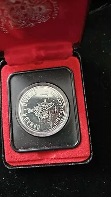 1975 Canada Silver Dollar Coin Original Calgary Canadian 1875-1975 Rodeo • $12