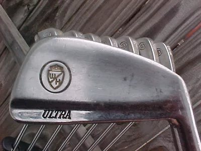 VINTAGE Rare Walter Hagen Ultra Steel Tour Blade Golf Clubs Set Irons 2 Thru PW • $72