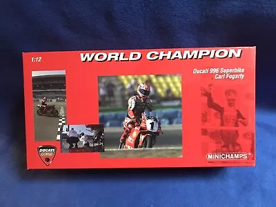 Minichamps - Wsb 1999 Ducati 996 - Carl Fogarty - 1/12 Scale Model Bike • $200