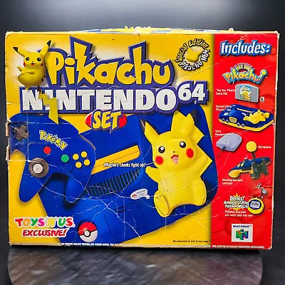 Nintendo N64 Pokemon Pikachu BOX ONLY - No Console Foam Or Manual 📦 • $250.75