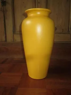 THE PIER LARGE CERAMIC VASE STRONG YELLOW 32cm Tall Made In ITALY • £9.99