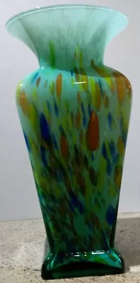  Lavorazione Arte MURANO Multi-Color Hand-blown End Of Day Tuiti Fruti Vase • $60