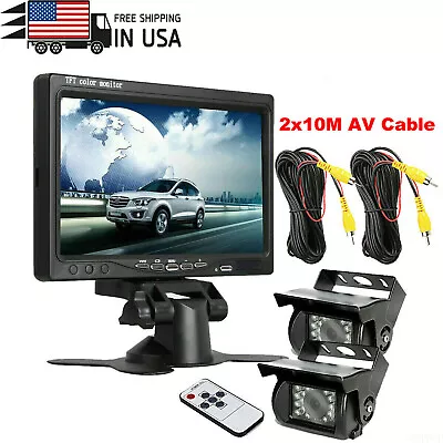 7'' Backup Camera System With Monitor Kit Back Parking Night Vision For Truck RV • $72.99