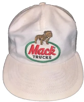 Vintage Mack Trucks Patch Mesh Trucker Cap Hat Louisville USA • $168.59