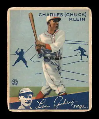 $70.50 • Buy 1934 Goudey #10 Chuck Klein   G/VG X2561716