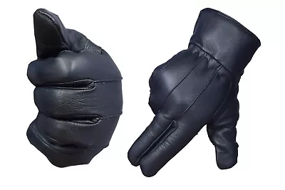 Sheepskin Leather Driving Texting Gloves • $10.99