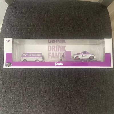 M2 Machines 2024 Hauler Fanta CHASE 1964 Dodge A100 Van&1941 Willys Coupe Purple • $32