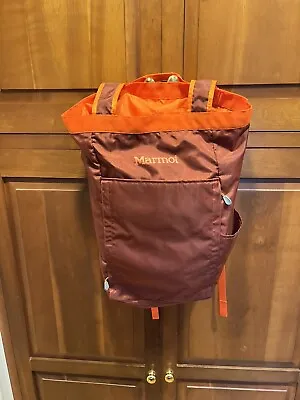 Marmot Orange And Maroon Backpack Bag  • $39.99