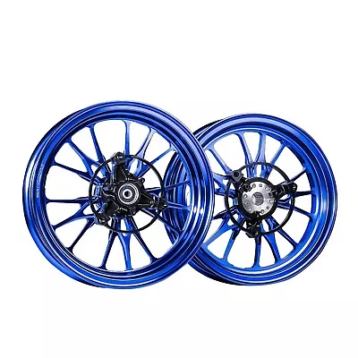 Forged Aluminum Alloy Rims Wheels For Yamaha Zuma 125  2022 - 2024 - Blue Color • $939.32