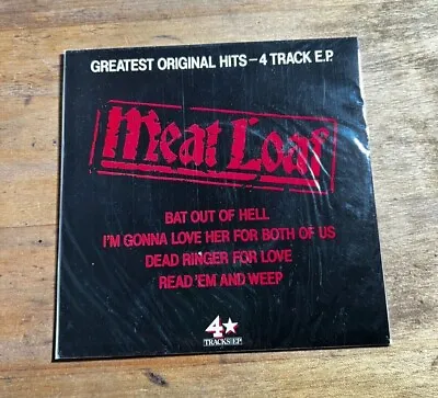 Meat Loaf ‎– Greatest Original Hits – 4 Track E.P-Epic ‎– A2621- 7'' Vinyl-EX/EX • £5.99