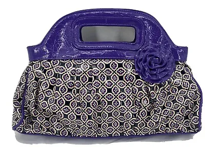 Vera Bradley Frill Got It Handle Simply Violet Purse Handbag • $14.99
