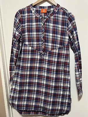 $29 • Buy Merrell Womens Tunic Dress Size XS Vagabond Flannel Plaid Pockets