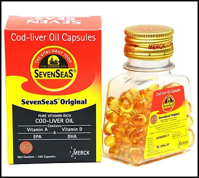 $44.99 • Buy Original Seven Sea Cod Liver Oil Soft-gel For Healthy Immune System-200 Capsules
