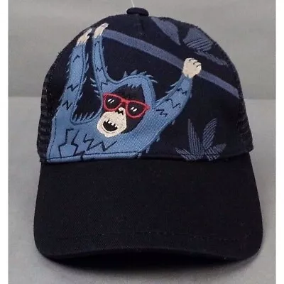 NWT Gymboree Cool Jungle Monkey Blue Trucker Hat Cap Toddler Boys 0 - 12 Months • $19.98