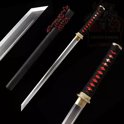 Handmade T10 Steel Sharp Wakizashi Japanese Samurai Katana Sword Ninja Full Tang • $99.99