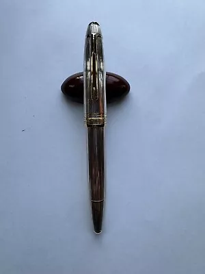 MONTBLANC Meisterstuck 146 LeGrand Sterling Silver 925 18K Fine Nib Fountain Pen • $1150