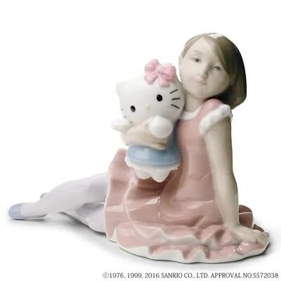 Lladro Nao Girl Stay By My Side Hello Kitty Sanrio Porcelain Figure With Box • $358
