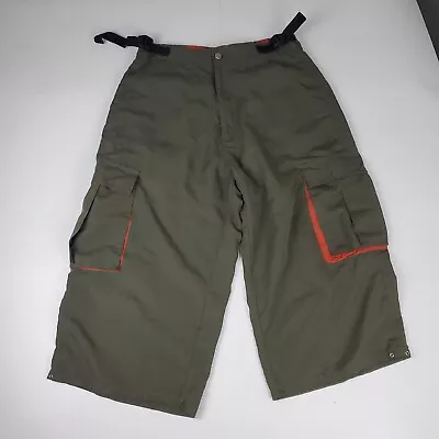 Macgear Pants Men's 32 Green Orange Cargo Lightweight Hiking SKU 0085 Defect • $78.40