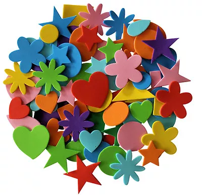 Self Adhesive Craft Foam Assorted Shapes And Colours 180 Pieces • £4.99