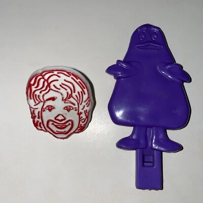 $5.99 • Buy Vintage Ronald McDonald Promotional Ring McDonalds 1970s & Grimace Whistle 1981