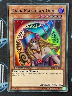 Yugioh Dark Magician Girl STP1 EN002 Super Rare Speed Duel NM - LP • £3.90