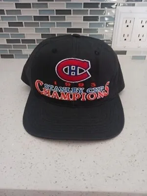 1993 Stanley Cup Champions Montreal Canadiens Hat Starter USA NHL Hockey Vintage • $35