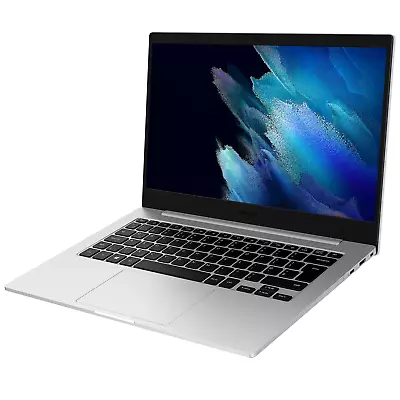 Samsung Galaxy Book2 Go 5G 256GB SSD 14  Laptop Unlocked Silver Good Condition • £199.99